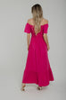 Polly Tiered Dress In Pink - The Walk in Wardrobe
