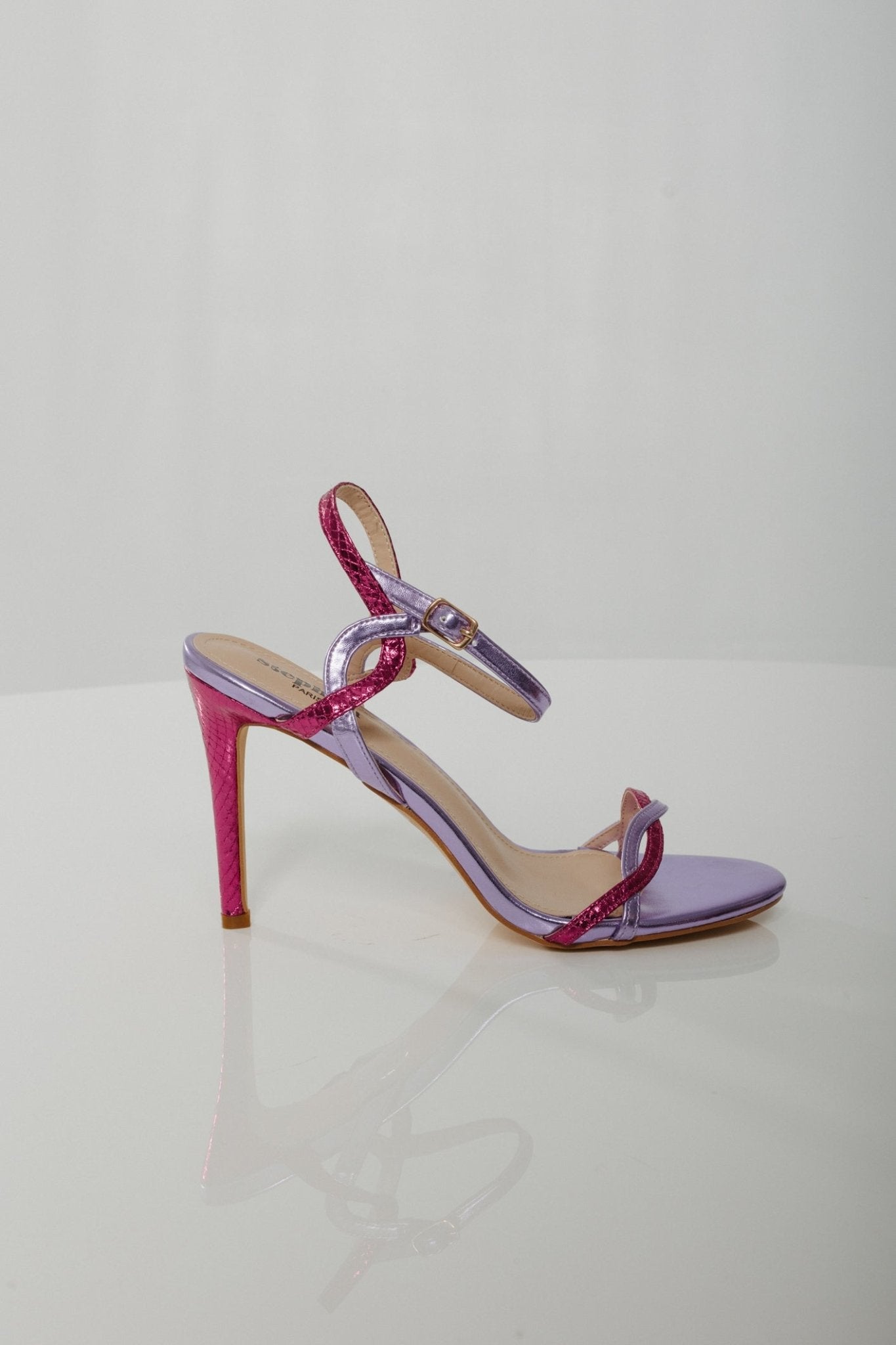 Sadie Heel In Purple & Pink - The Walk in Wardrobe